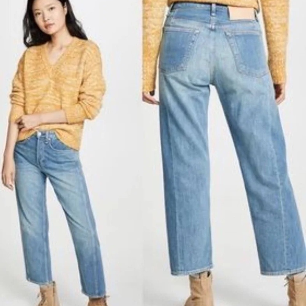 Rag & bone maya high rise ankle straight